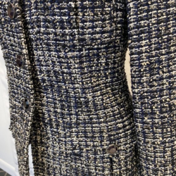 Chanel Jacket Navy Tweed Sz 40 Jacket - Picture 7 of 12